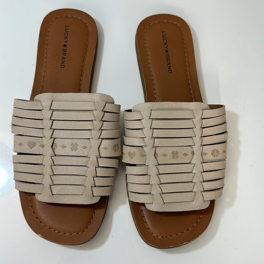 Lucky Brand Baneen Slide Sandals Size 10 - Picture 1 of 16